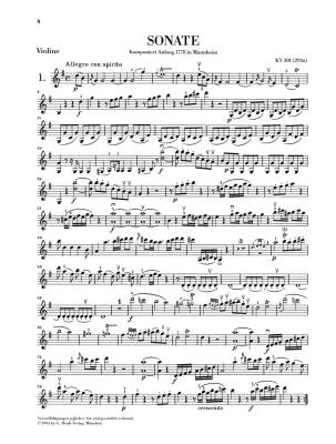 Violin Sonatas, Volume I - Mozart/Seiffert/Rohrig - Violin/Piano - Book