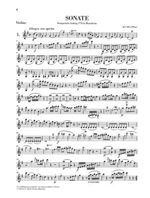 Violin Sonatas, Volume I - Mozart/Seiffert/Rohrig - Violin/Piano - Book