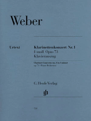 G. Henle Verlag - Clarinet Concerto no. 1 f minor op. 73 - Weber/Gertsch - Clarinet/Piano - Sheet Music