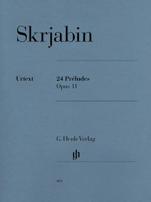 G. Henle Verlag - 24 Preludes op. 11 - Scriabin/Rubcova/Schneidt - Piano - Book