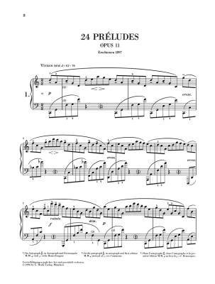 24 Preludes op. 11 - Scriabin/Rubcova/Schneidt - Piano - Book