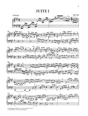 English Suites 1-3, BWV 806-808 (With Fingering) - Bach/Steglich/Theopold - Piano - Book