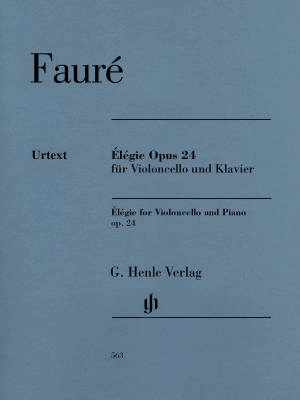 Elegie op. 24 for Violoncello and Piano - Faure/Monnier/Geringas - Sheet Music