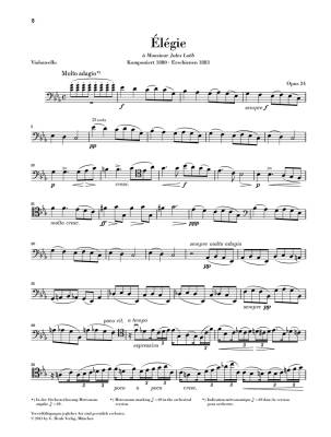 Elegie op. 24 for Violoncello and Piano - Faure/Monnier/Geringas - Sheet Music