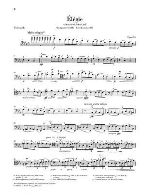 Elegie op. 24 for Violoncello and Piano - Faure/Monnier/Geringas - Sheet Music