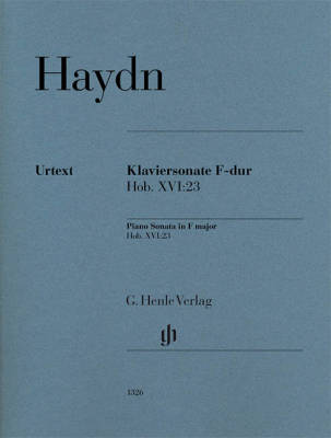 G. Henle Verlag - Piano Sonata F major Hob. XVI:23 - Haydn/Feder/Theopold - Piano - Book