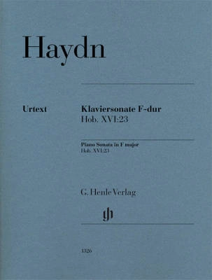 G. Henle Verlag - Piano Sonata F major Hob. XVI:23 - Haydn/Feder/Theopold - Piano - Book