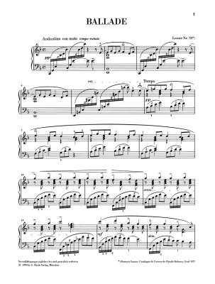 Ballade - Debussy /Heinemann /Theopold - Piano - Sheet Music