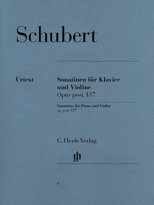 G. Henle Verlag - Violin Sonatinas op. post. 137 - Schubert/Henle/Rohrig - Violin/Piano - Book