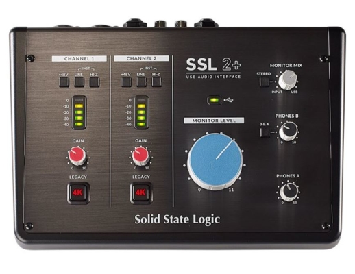 Solid State Logic - SSL 2+  Desktop 2-in / 4-out USB Audio Interface with MIDI