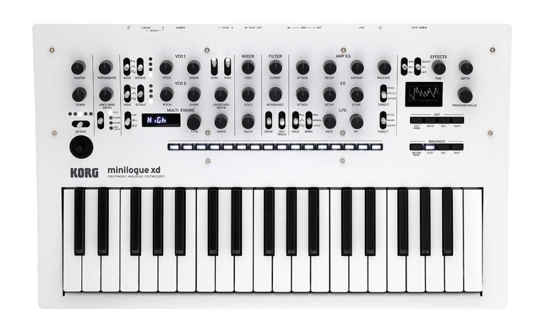 minilogue xd PW Polyphonic Analogue Synthesizer - Pearl White