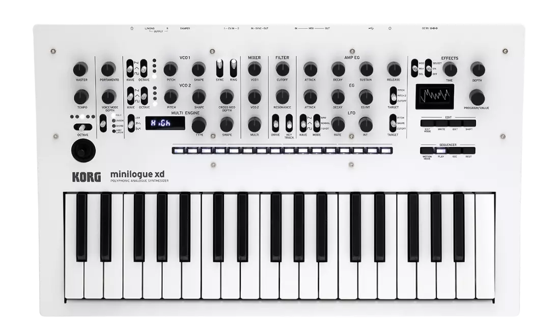 minilogue xd PW Polyphonic Analogue Synthesizer - Pearl White