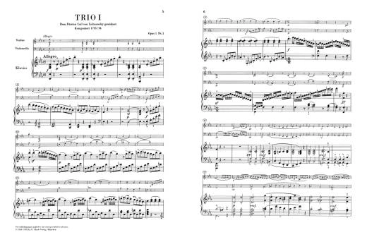 Piano Trios, Volume I - Beethoven/Raphael/Lampe - Violin/Cello/Piano - Book