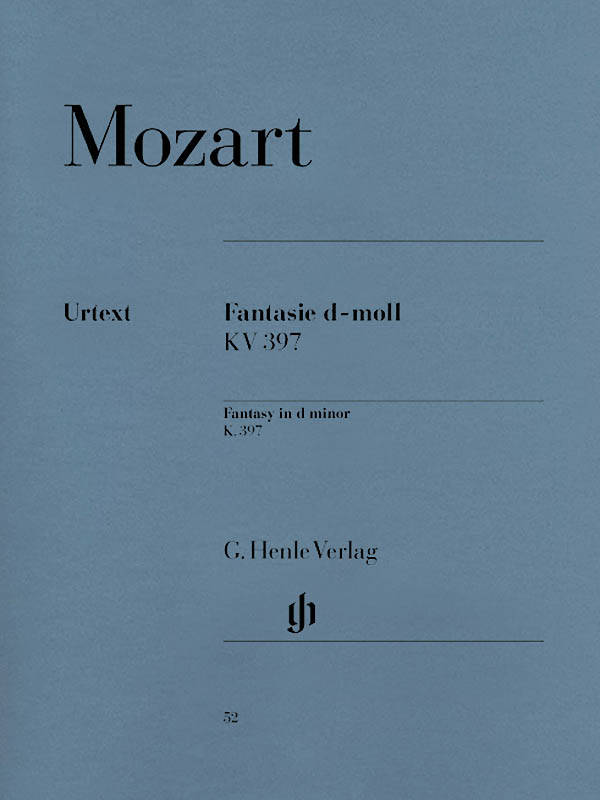 Fantasy d minor K. 397 (385g) - Mozart/Scheideler/Lampe - Piano - Sheet Music