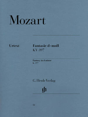 G. Henle Verlag - Fantasy d minor K. 397 (385g) - Mozart/Scheideler/Lampe - Piano - Sheet Music