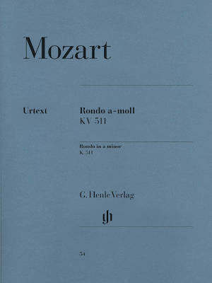 G. Henle Verlag - Rondo a minor K. 511 - Mozart/Scheideler/Lampe - Piano - Sheet Music