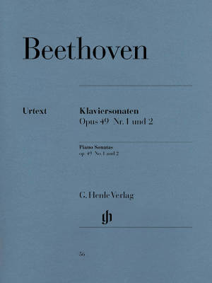 G. Henle Verlag - 2 Easy Piano Sonatas g minor no. 19 and G major no. 20 op. 49 - Beethoven/Wallner - Piano - Sheet Music