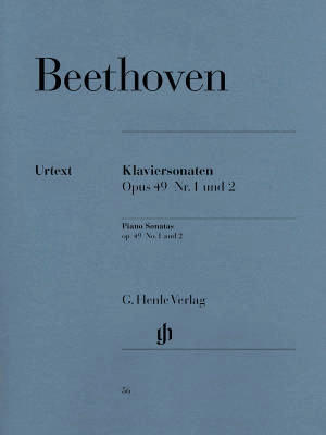 G. Henle Verlag - 2 Easy Piano Sonatas g minor no. 19 and G major no. 20 op. 49 - Beethoven/Wallner - Piano - Sheet Music