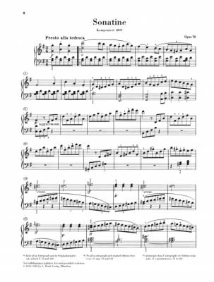 Piano Sonatina G major no. 25 op. 79 - Beethoven/Wallner/Hansen - Piano - Sheet Music