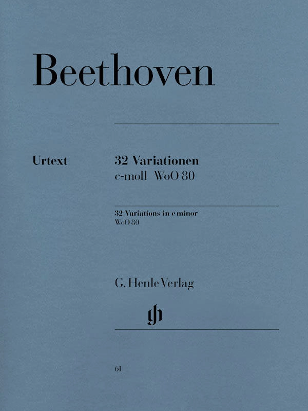 32 Variations c minor WoO 80 - Beethoven /Klugmann /Georgii - Piano - Sheet Music