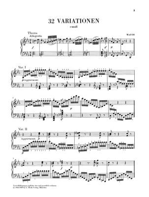 32 Variations c minor WoO 80 - Beethoven /Klugmann /Georgii - Piano - Sheet Music