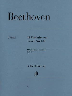 G. Henle Verlag - 32 Variations c minor WoO 80 - Beethoven /Klugmann /Georgii - Piano - Sheet Music