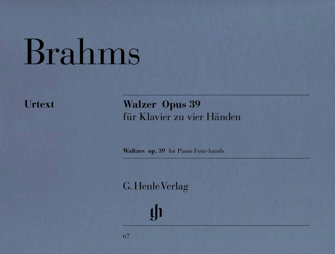 Waltzes op. 39 - Brahms/Georgii - Piano Duet (1 Piano, 4 Hands) - Book