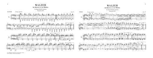 Waltzes op. 39 - Brahms/Georgii - Piano Duet (1 Piano, 4 Hands) - Book