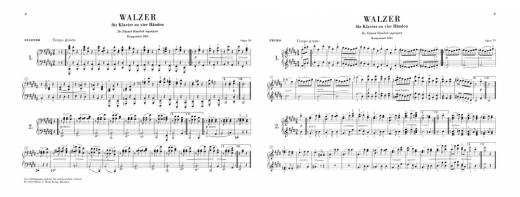 Waltzes op. 39 - Brahms/Georgii - Piano Duet (1 Piano, 4 Hands) - Book