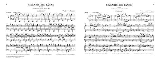 Hungarian Dances no. 1-21 - Brahms/Georgii - Piano Duet (1 Piano, 4 Hands) - Book