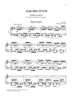 Album Leaves op. 124 - Schumann /Herttrich / Lampe - Piano - Book