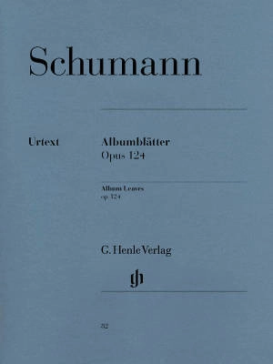 G. Henle Verlag - Album Leaves op. 124 - Schumann /Herttrich / Lampe - Piano - Book