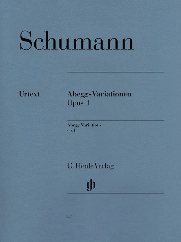 Abegg Variations op. 1 - Schumann /Herttrich /Lampe - Piano - Book