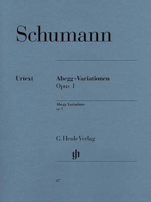 Abegg Variations op. 1 - Schumann /Herttrich /Lampe - Piano - Book