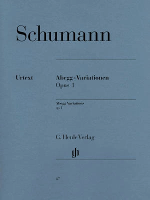 G. Henle Verlag - Abegg Variations op. 1 - Schumann /Herttrich /Lampe - Piano - Book