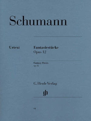 G. Henle Verlag - Fantasy Pieces op. 12 (with appendix: nachgelassenes Stuck) - Schumann /Herttrich /Lampe - Piano - Livre