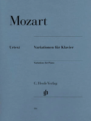 G. Henle Verlag - Piano Variations - Mozart/Zimmermann/Lampe - Piano - Book