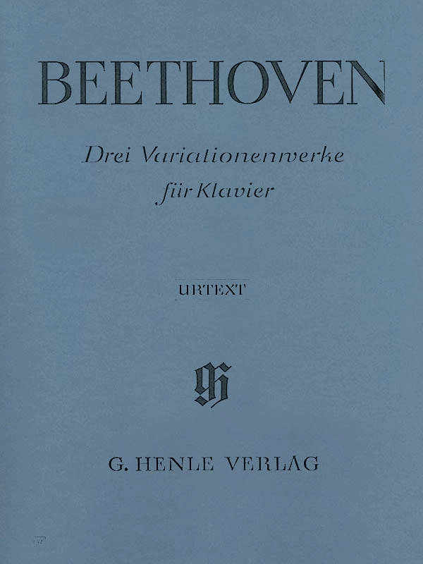 3 Variation Works WoO 70, 64, 77 - Beethoven /Platen, Herzog /Georgii - Piano - Book