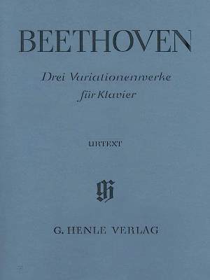 3 Variation Works WoO 70, 64, 77 - Beethoven /Platen, Herzog /Georgii - Piano - Book