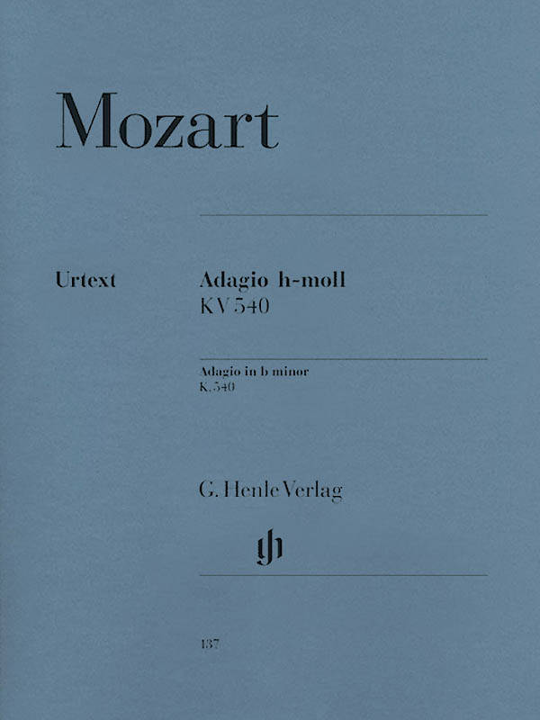 Adagio b minor K. 540 - Mozart/Scheideler/Lampe - Piano - Sheet Music