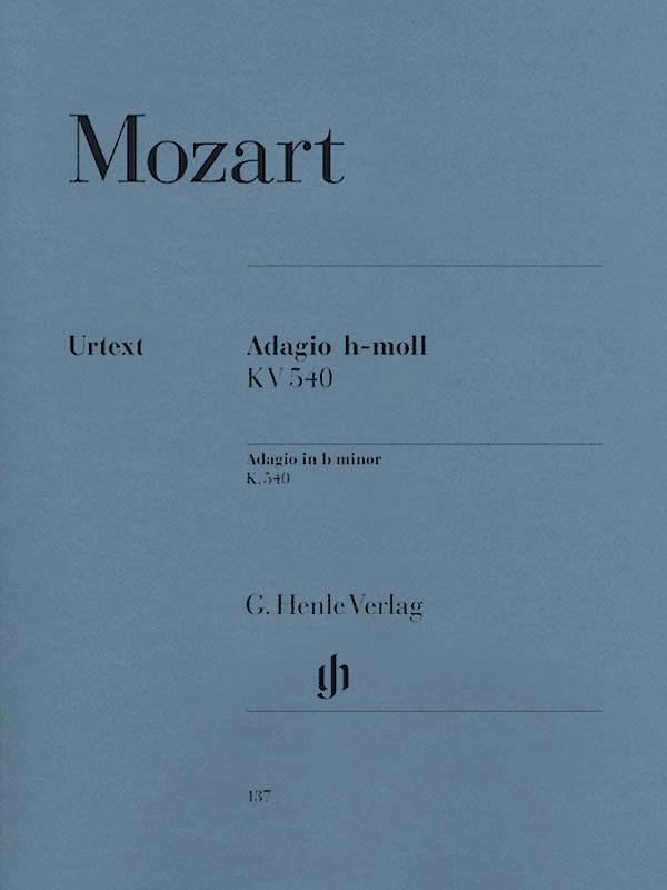 Adagio b minor K. 540 - Mozart/Scheideler/Lampe - Piano - Sheet Music