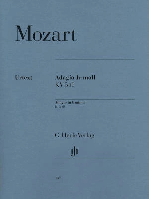 G. Henle Verlag - Adagio b minor K. 540 - Mozart/Scheideler/Lampe - Piano - Sheet Music