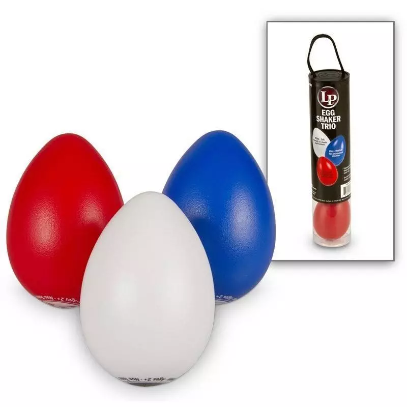 Egg Shaker Trio Red/White/Blue