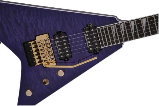 Pro Series Rhoads RR24Q, Ebony Fingerboard - Transparent Purple