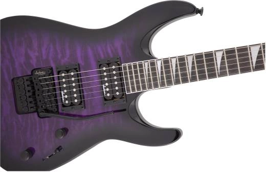 JS Series Dinky Arch Top JS32Q DKA, Amaranth Fingerboard - Transparent Purple Burst