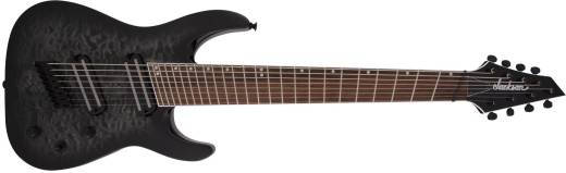 Jackson Guitars - X Series Soloist Arch Top SLATX8Q MS, Laurel Fingerboard, Multi-Scale - Transparent Black Burst