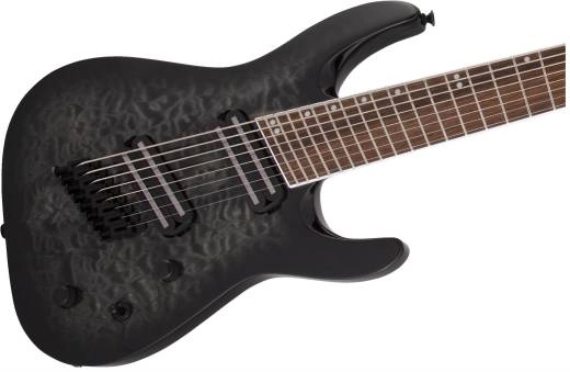 X Series Soloist Arch Top SLATX8Q MS, Laurel Fingerboard, Multi-Scale - Transparent Black Burst