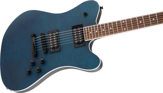 X Series Signature Mark Morton Dominion DX2FM, Laurel Fingerboard - Satin Transparent Blue