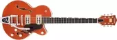 Gretsch Guitars - G6659T Players Edition Broadkaster Jr. Center Block Single-Cut with String-Thru Bigsby, Ebony Fingerboard - Roundup Orange