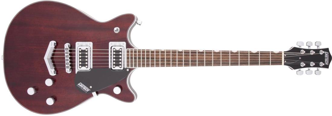 G5222 Electromatic Double Jet BT with V-Stoptail, Laurel Fingerboard - Walnut Stain